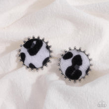 Load image into Gallery viewer, Cowhide Couture - Black Post Earrings