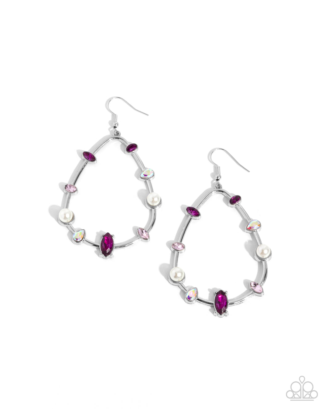 Dazzling Diversity - Pink Earrings