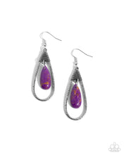 Load image into Gallery viewer, Neatly Natural - Purple Earrings