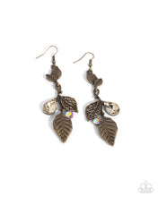 Load image into Gallery viewer, Descending Dazzle - Brass Earrings