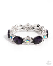 Load image into Gallery viewer, Staycation Sparkle - Purple Stretchy Bracelet