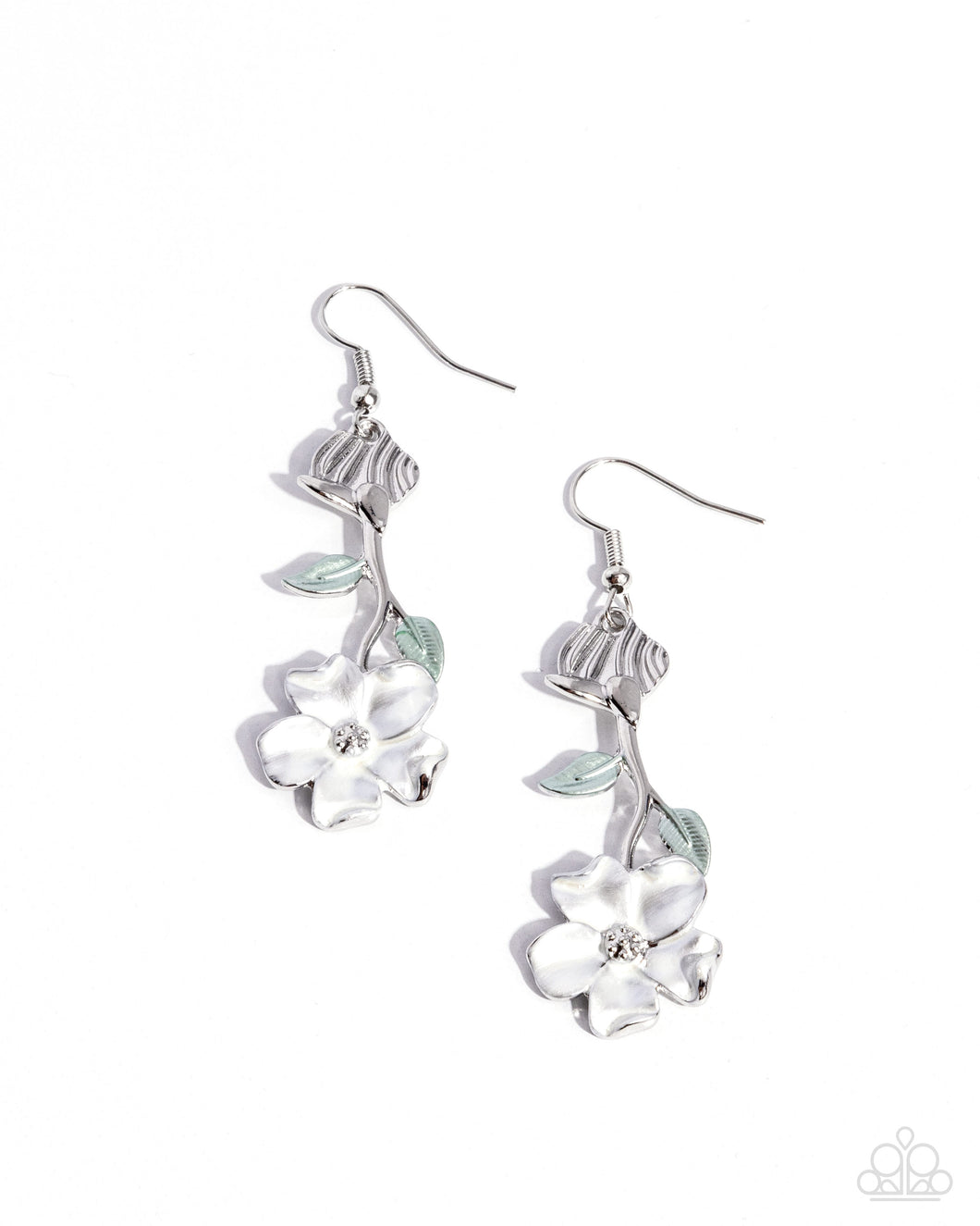 Flourishing Activity - White Earrings