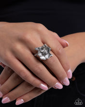 Load image into Gallery viewer, Floral Fact - Silver Ring