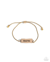 Load image into Gallery viewer, Confession of Faith - Gold Sliding Closure Bracelet