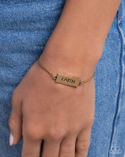 Load image into Gallery viewer, Confession of Faith - Gold Sliding Closure Bracelet