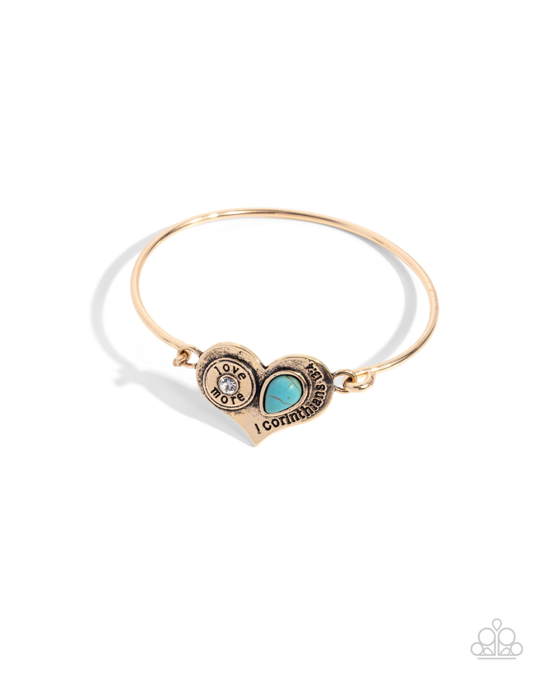 Give More Love - Gold Hook and Eye Bracelet