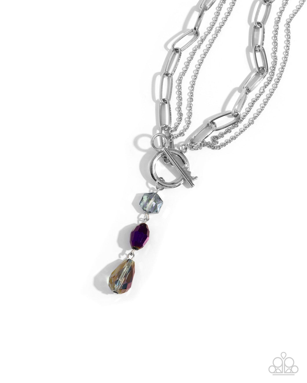 Cultivated Chains - Purple Toggle Necklace