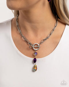 Cultivated Chains - Purple Toggle Necklace