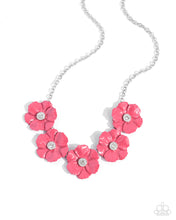 Load image into Gallery viewer, Floral Favor - Pink Necklace