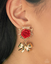 Load image into Gallery viewer, Victorian Value - Red Earrings