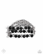 Load image into Gallery viewer, Vicious Vibe - Black Stretchy Bracelet