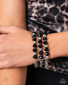 Vicious Vibe - Black Stretchy Bracelet