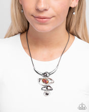 Load image into Gallery viewer, Abundantly Abstract - Black Gunmetal Necklace