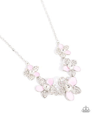 April Showers Bring Flowers - Pink Necklace