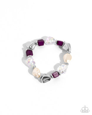 Frenetic Fantasy - Purple Stretchy Bracelet