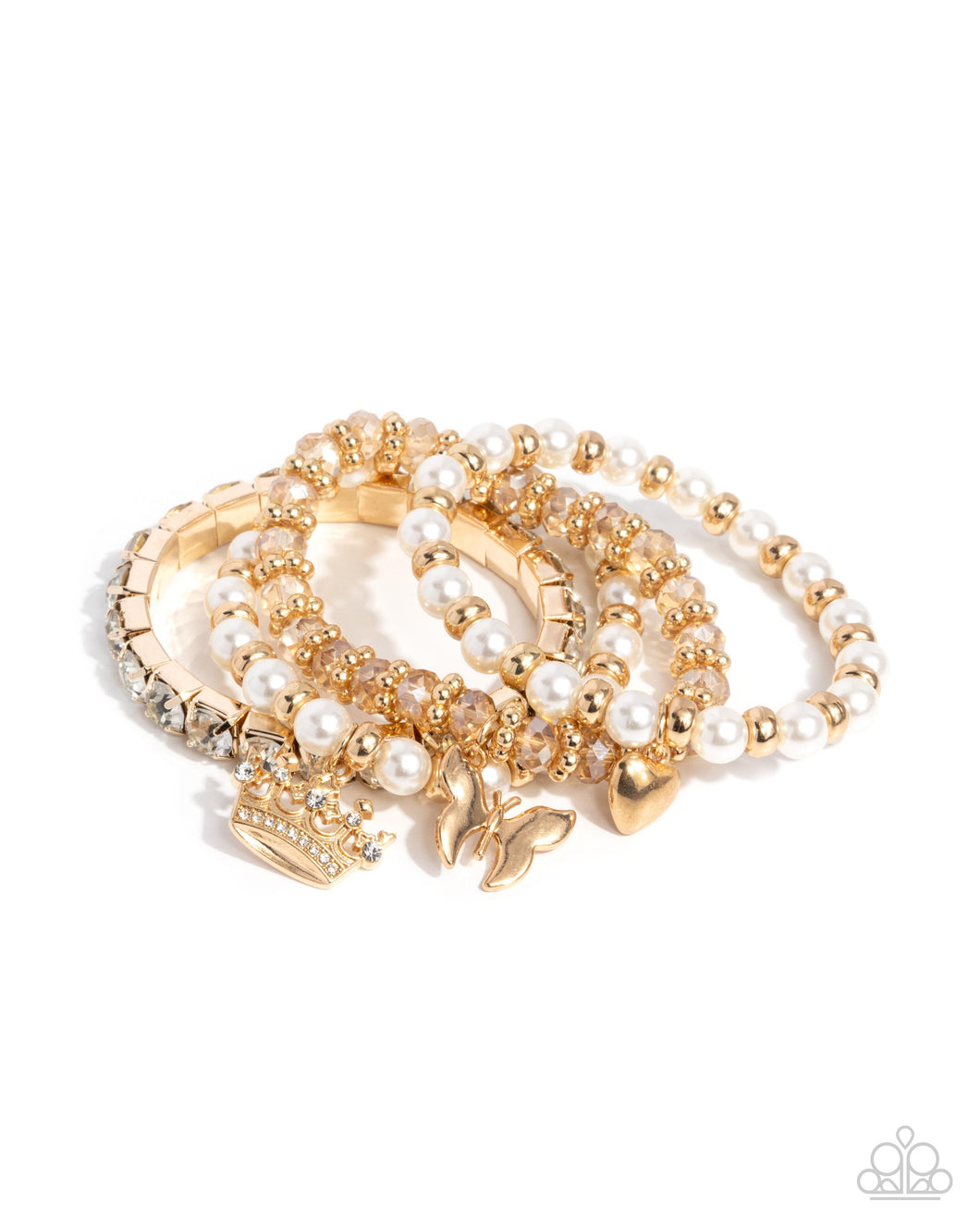 Feminine Charm - Gold Stretchy Bracelets