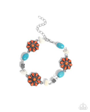 Triumphant Trellis - Orange Bracelet