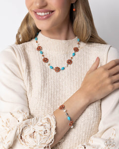 Triumphant Trellis - Orange Bracelet