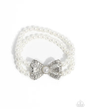 Load image into Gallery viewer, Admirable Aria - White Stretchy Bracelet