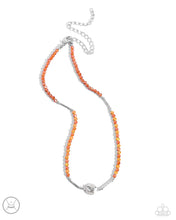 Load image into Gallery viewer, Aerial Action - Orange Choker Necklace