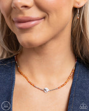 Load image into Gallery viewer, Aerial Action - Orange Choker Necklace