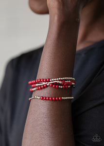 BEAD Between The Lines - Red Bracelets