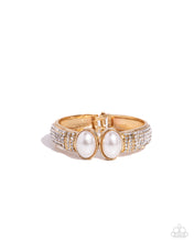 Load image into Gallery viewer, Balanced Brevity - Gold Hinged Bracelet