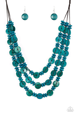 Barbados Bopper - Blue Necklace