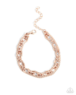 Chained Celebration - Rose Gold Bracelet