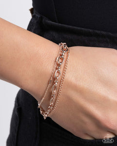 Chained Celebration - Rose Gold Bracelet