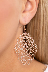 Contemporary Courtyards - Rose Gold Earrings