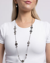 Load image into Gallery viewer, Elongated Elegance - Silver Necklace