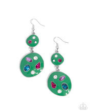 Load image into Gallery viewer, Gallery Genius - Green Earrings