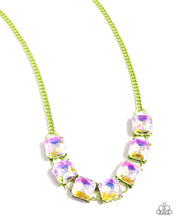 Load image into Gallery viewer, I SQUARE to Secrecy - Green Necklace