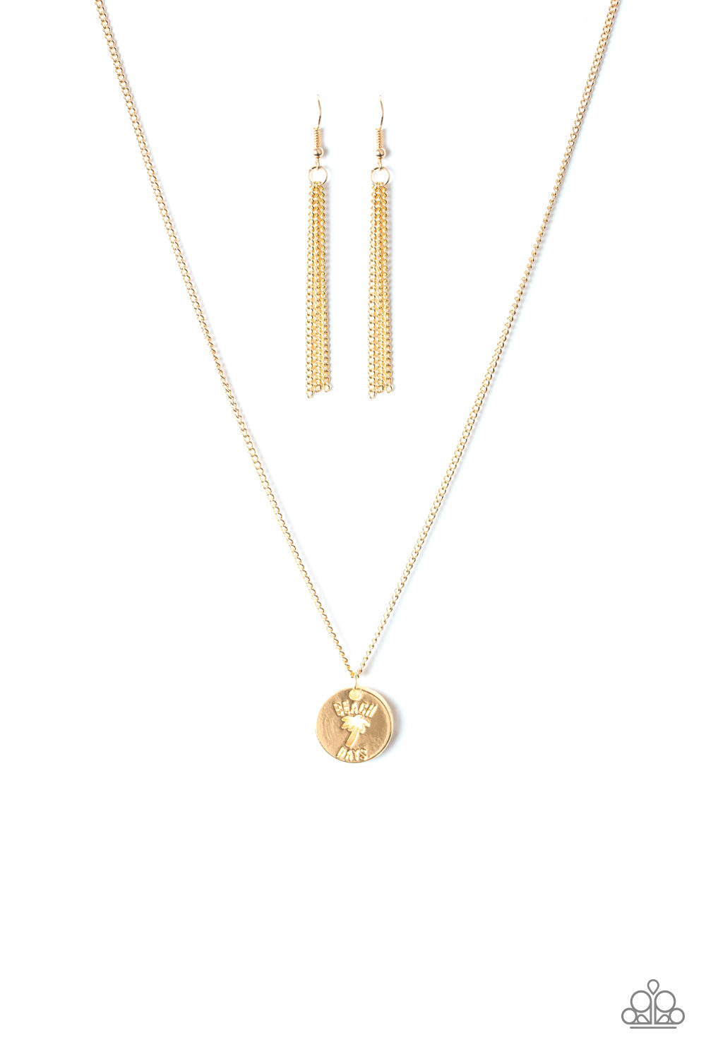 Palm Tree Paradise - Gold Necklace