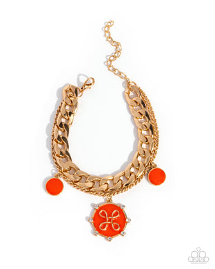 Preppy Present - Orange Bracelet