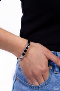 Prismatically Petite - Black Cuff Bracelet