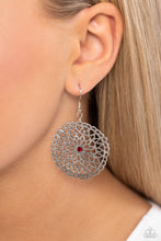 Load image into Gallery viewer, Rolling Radiance - Red Earrings