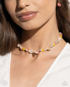 SAND-sational Season - Multicolor Choker Necklace