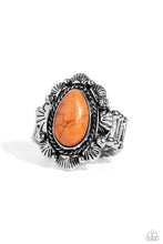 Load image into Gallery viewer, SCALLOPED in Stone - Orange Ring