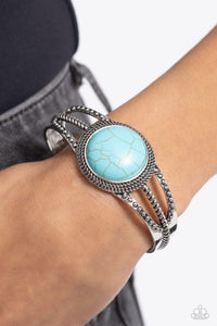 Sandstone Sojourn - Blue Cuff Bracelet