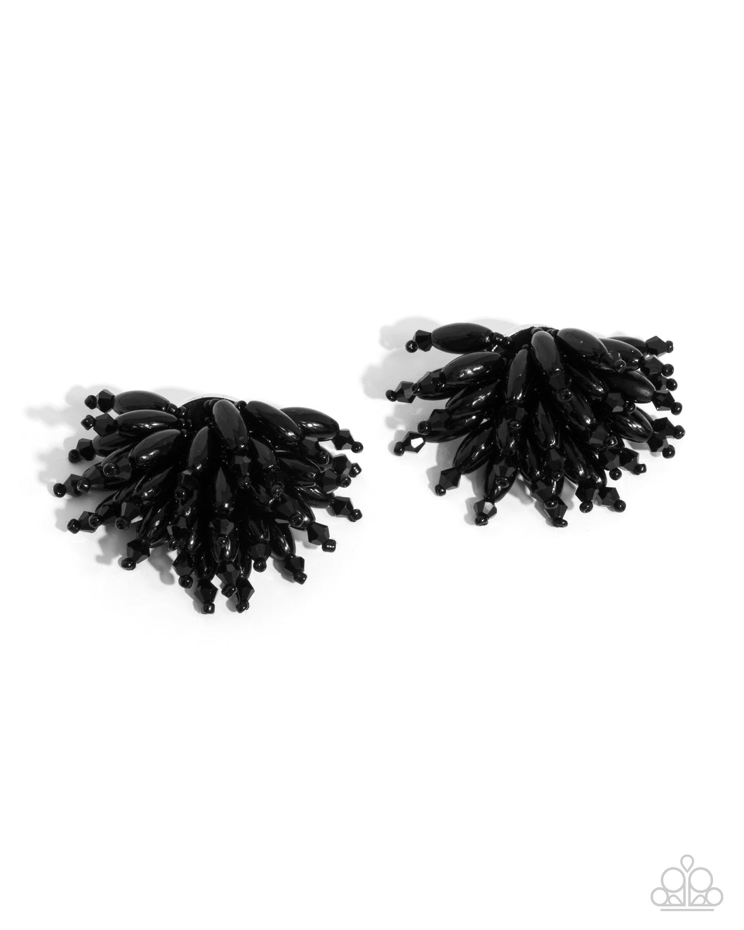 Sunset Shower - Black Post Earrings