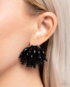 Sunset Shower - Black Post Earrings