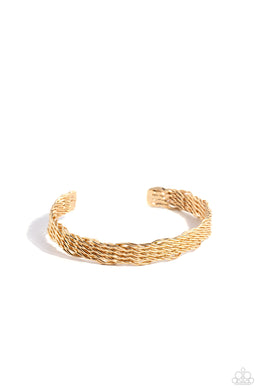 Urban Zone - Gold Cuff Bracelet