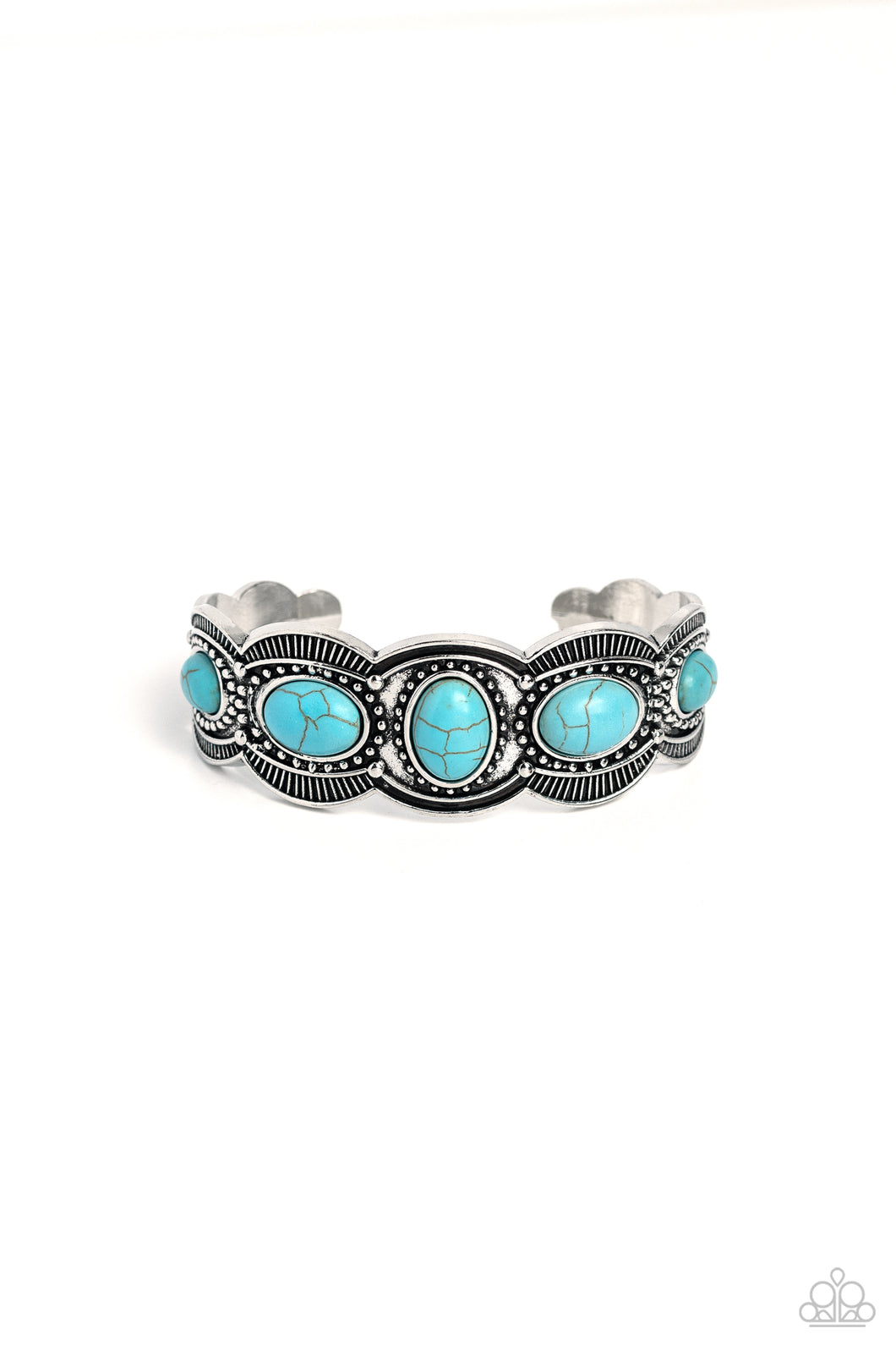 World Traveler - Blue Cuff Bracelet