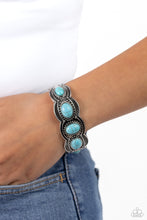 Load image into Gallery viewer, World Traveler - Blue Cuff Bracelet