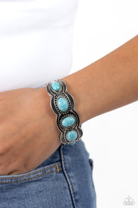 World Traveler - Blue Cuff Bracelet