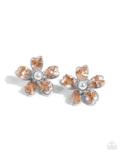 Load image into Gallery viewer, Chiseled Casino - Brown Post Earrings