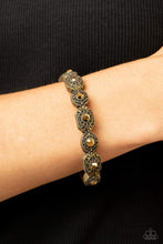 Load image into Gallery viewer, Eye-Opening Opulence - Brass Hinged Bracelet