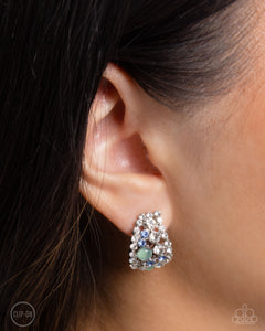 Elite Embrace - Green Clip-On Earrings